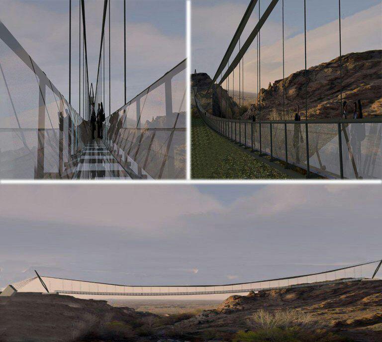 افتتاح نخستین پل تمام شیشه‌ای ایران در اسفند ماه