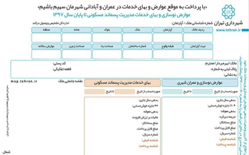 عوارض نوسازی